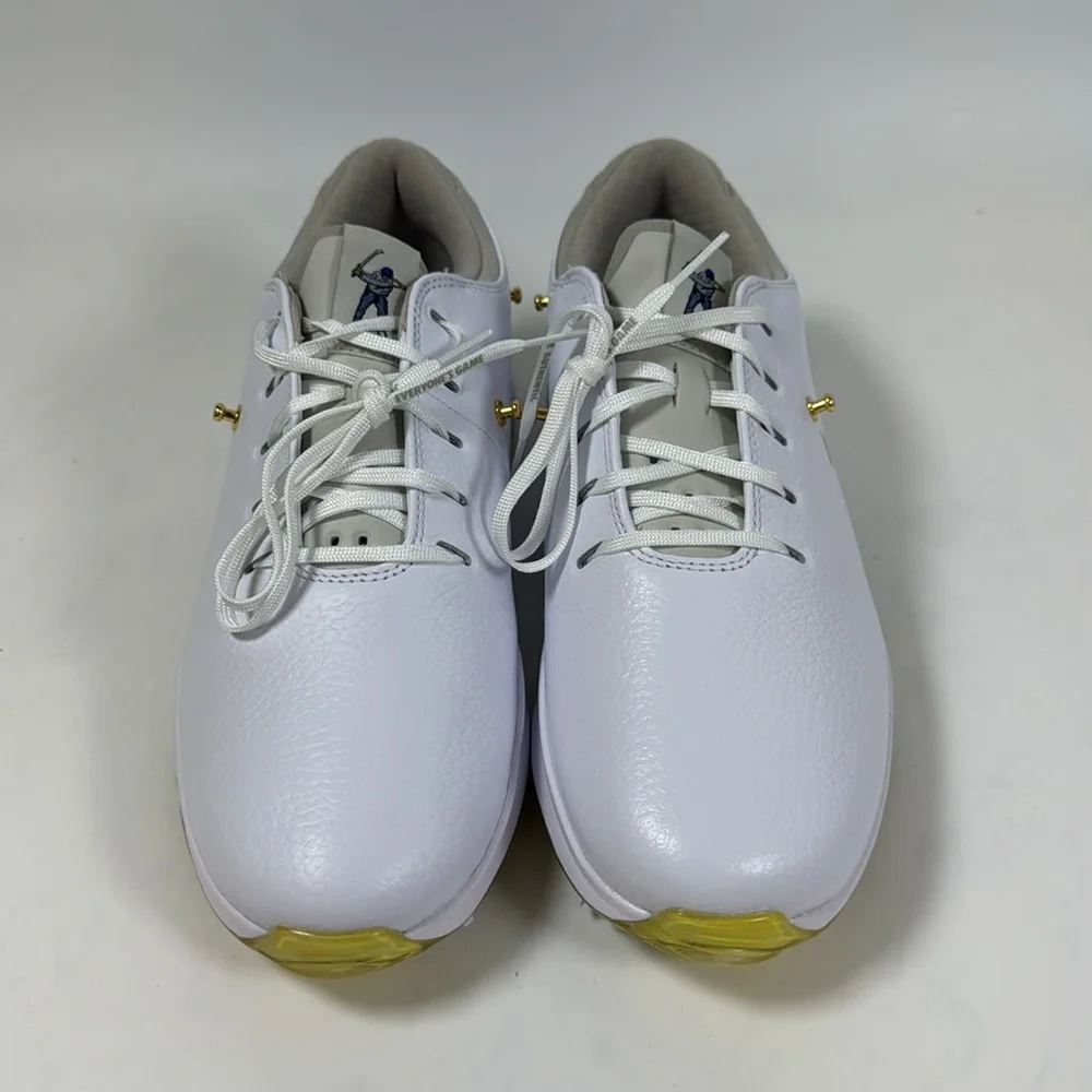 Men’s Nike Air Zoom Victory Tour 3 NRG Eastside Golf White-Gold FJ2241-101 - Picture 3 of 4